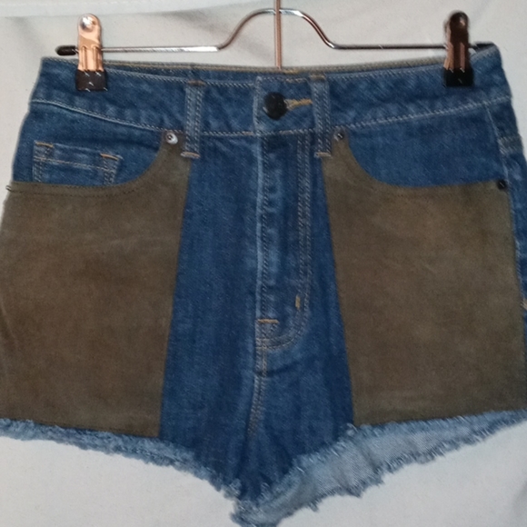 BDG Pants - UO BDG Suede High Rise Cheeky Shorts